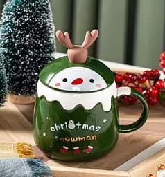 Кухоль з кришкою новорічний Merry Christmas 2 13699 450 мл