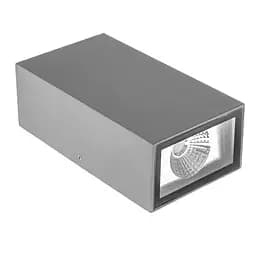 Підсвітка Brille LED фасадна IP65 AL-220/2х3W NW COB GY