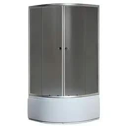 Душова кабіна з високим піддоном Mixxus Plain SCT01-90x90x195-GR Satin сіре тоноване скло 4 мм MI6895, Універсальна, тонований, хром матовий - мініатюра 4