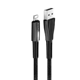 Кабель ColorWay USB - Lightning (M/M), 2.4 А, Zinc Alloy + Led, 1 м, Black (CW-CBUL035-BK) - мініатюра 10