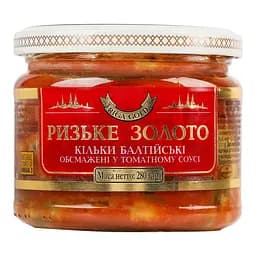 Кілька балтійська Ризьке Золото обсмажена в томатному соусі 280 гр