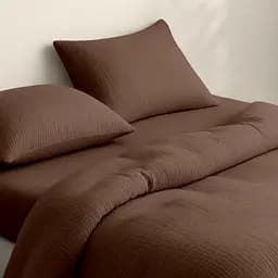 Комплект постільної білизни Cosas Caramel CS1 Євро муслін карамель (Muslin_013Caramel_El180x30-013Caramel_200) - мініатюра 2