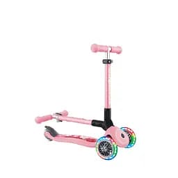 Самокат Globber Junior Foldable Lights пастельно-рожевий з квітами, до 50 кг, 2+ - мініатюра 9