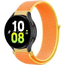 Ремінець нейлоновий на липучці BeWatch для Samsung Galaxy Watch 4/5/6 Жовтий (1011340.5UW)