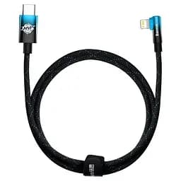 Кабель Baseus MVP 2 USB Type-C - Lightning (M/M), 20W, 1 м Black/Blue (CAVP000221) - мініатюра 7