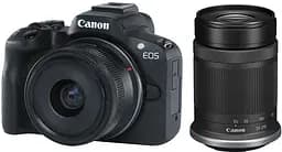 Цифровий фотоапарат Canon EOS R50 RF-S 18-45 IS STM + RF-S 55-210 IS STM Black (5811C034)