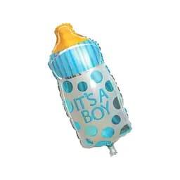 Шар воздушный фольгированный (35 см) Детская бутылочка синяя