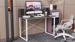 Компьютерный стол Дейв 75x100x70 белый ДСП Сосна Кембра 16мм FRD-102170