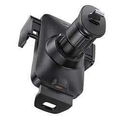 Автомобільний тримач холдер із БЗУ Baseus Wisdom Auto Alignment Car Mount Wireless QI 15W Air Outlet CGZX000001 Black - мініатюра 3