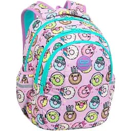 Набір: Рюкзак CoolPack Joy S Happy Donuts, 21 л 39х28х17 см (F048665)  + Пенал на блискавці СoolPack Clipper Happy Donuts з органайзером для ручок 20х14х3 см (F076665) - мініатюра 2
