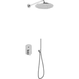 Душевая система Kohlman Foxal 25 chrome + BOX скрытого монтажа QW210FR25, Хром