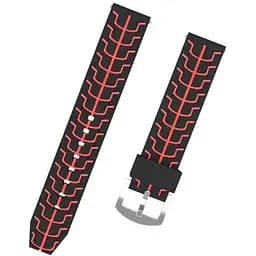 Силіконовий ремінець Primo Splint для годинника Garmin Vivoactive 4 Black-Red