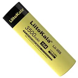 Аккумулятор высокотоковый LiitoKala Lii-35S. 3500 mAh 10A Li-Ion. Плоский плюс