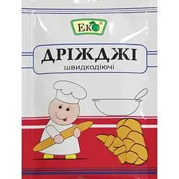 Дріжджі сухі Еко активні хлібопекарські швидкорозчинні 100 г