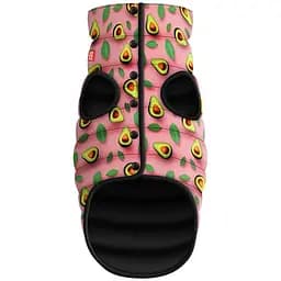 Курточка для собак Waudog Clothes рисунок Авокадо на розовом M47 В 69-73 см С 41-45 см