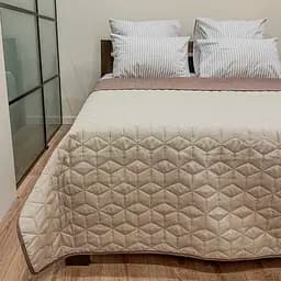 Покрывало декоративное LeLit бежевое с коричневым 215х160 см (le2000000297903)