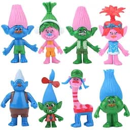 Іграшки Тролі (Trolls), 8 штук