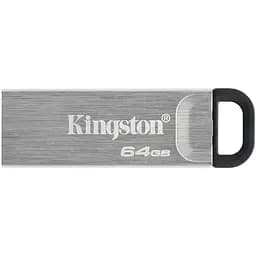 USB флеш-накопичувач Kingston DataTraveler Kyson 64GB USB-A 3.2 Gen 1 Silver/Black (DTKN/64GB) [54407] - мініатюра 2