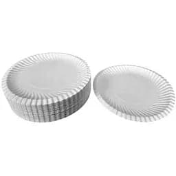 Тарелка одноразовая бумажная Ø 185 мм белая 100 шт.