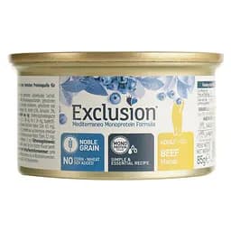 Вологий корм для котів Exclusion Noble Grain Cat Adult Beef All Breedss, 85 г