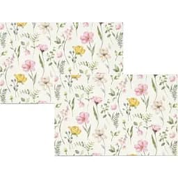 Набір сервірувальних серветок Ardesto Spring Flowers білий 30 х 45 см 2 шт. (ART15FL)