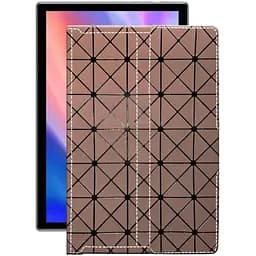 Чохол StatusCASE з екошкіри для планшету Teclast P10 HD Коричневий ромб