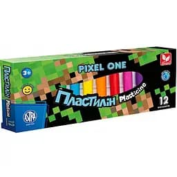 Пластилин восковой Школьник Pixel One круглый 12 цветов 150 г (303221005-UA)