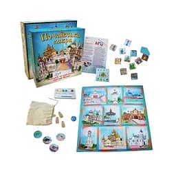 Настольная игра "Почаевская лавра" Strateg 30102, 5 деревянных фигурок