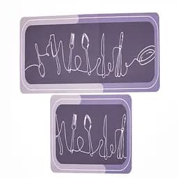 Набір килимків для кухні Yiwu HP-42-13V 99х38 см / 57х38 см 2 шт. фіолетовий 