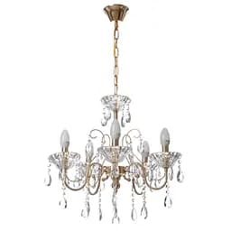 Люстра підвісна Brille кришталева свічка для холу E14 60W (BCL-655S/5)