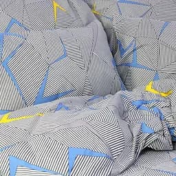 Простирадло класичне 145х214 см бязь сірого кольору 328112 - мініатюра 3