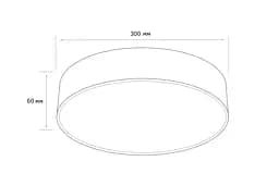 Стельовий світильник MJ-Light D001 30W BK 3000K - мініатюра 2