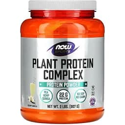 Протеїн рослинний Now Foods комплекс з вершково-ванільним смаком 907 г