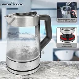 Електрочайник скляний PROFI COOK PC-WKS 1190 G - мініатюра 5