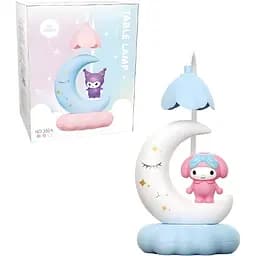 Дитяча настільна лампа Май Мелоді на місяці блакитна (352C)