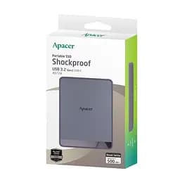 Портативний SSD Apacer AS724 1TB USB 3.2 Gen.2 Type-C Read/Write 500MB/s Mauve (AP1TBAS724M-1) - мініатюра 1
