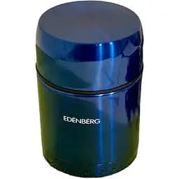 Термос пищевой Edenberg вакуумный металлический 800 мл синий (EB-3509)