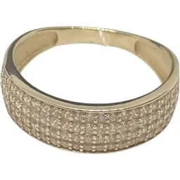 Золоте кільце Імперія золота з фіанітами. КВ1089И 16,5