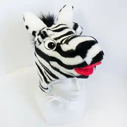 Детская маскарадная шапочка зебра