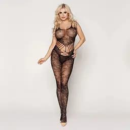 Ажурний бодістокінг з вирізами JSY Клео Black One Size