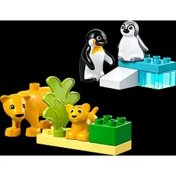 Конструктор LEGO DUPLO Сімейства диких тварин: Пінгвіни та Леви, 10 деталей (10442) - мініатюра 3