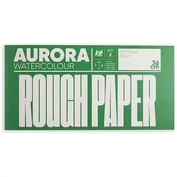Склейка-блок для акварелі Watercolour 18х36см 300г/м2 20 л Rough (проклейка 4 сторони) крупне зерно Aurora