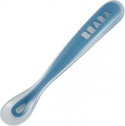 Силіконова ергономічна ложка Beaba Babycook, синій (913381)