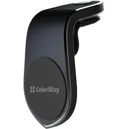 Автодержатель для телефона ColorWay Metallic Air Vent-1 черный CW-CHM04-BK