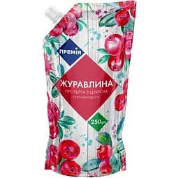 Клюква перетертая с сахаром Премія стерилизованная 250 г