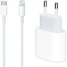 Мережевий зарядний пристрій Apple 18W USB-C Power Adapter A1692 PD 3A + кабель TYPE-C - LIGHTNING