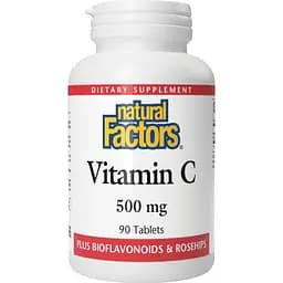 Вітаміни Natural Factors Vitamin C 500 мг 90 пігулок