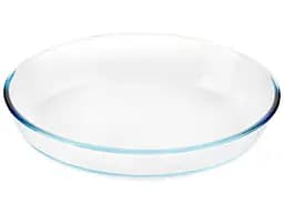 Противень овальный форма из жаропрочного стекла для запекания 25.8х17.8х6, S&T Прозрачный 87076