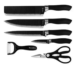 Универсальный набор ножей для кухни Swiss Family SF 008 кухонные ножи с мраморным покрытием