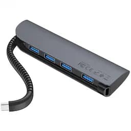 USB Хаб Hoco HB12 Grey